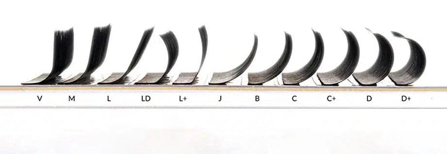 2Lash Extension Curl Types