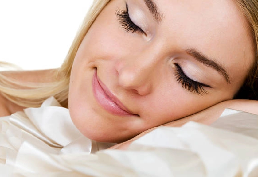 Sleeping with Eyelash Extensions