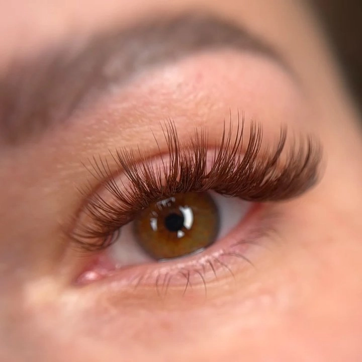 Brown Lash Extensions