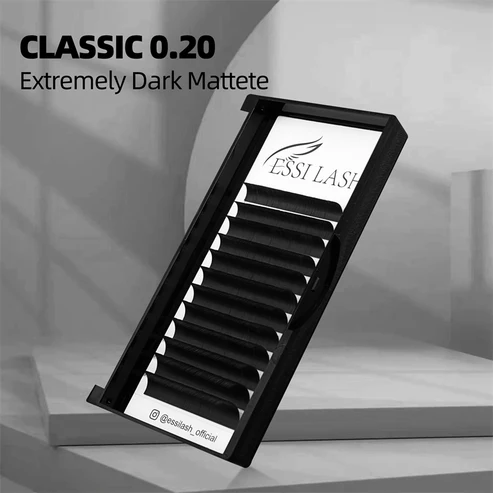 0.20 Extensión de pestañas premium, pestañas clásicas, Essi Lash