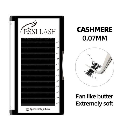 0.07 Cashmere Silk Lashes, Volume Eyelash Extension, ESSI LASH