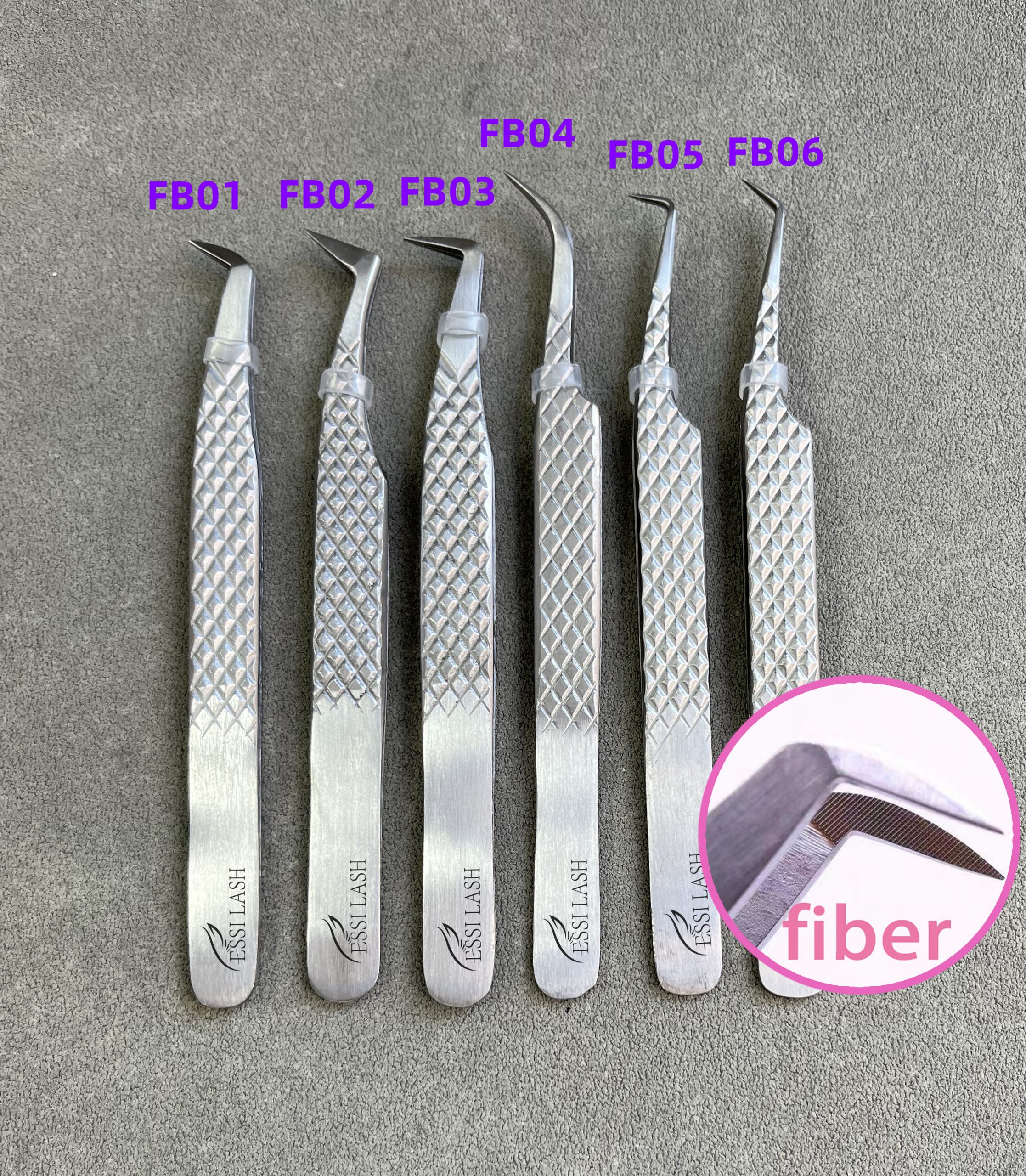 Fiber Tweezers, Eyelash Extensions Tweezers