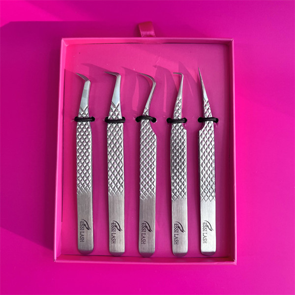 Fiber Tip Tweezers For Volume Eyelash Extensions Wholesale Lash Tweezers Customizable