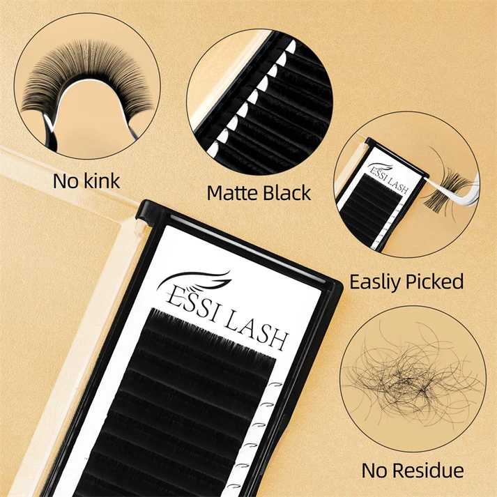 0.02 Cashemre Silk Lashes, Volume Eyelash Extension, ESSI LASH