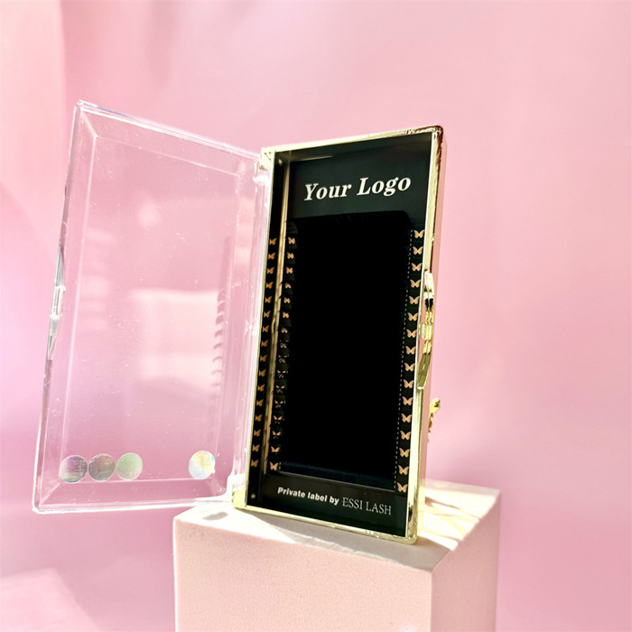 Private Label Cashmere Mink Lash Extensions with Custom God Color Box