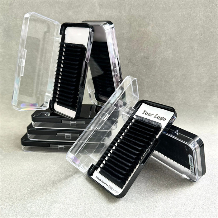 Round Corner Black Box Cashmere Lash Extensions with Private Labels