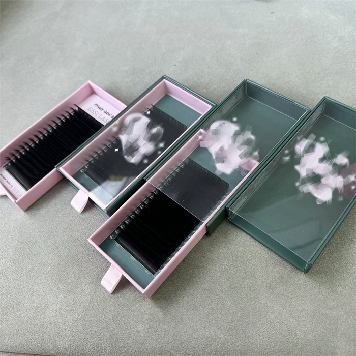ESSI LASH Customized Cardboard Box Eyelash Extensions Private Label Lash Extensions with Pull Box