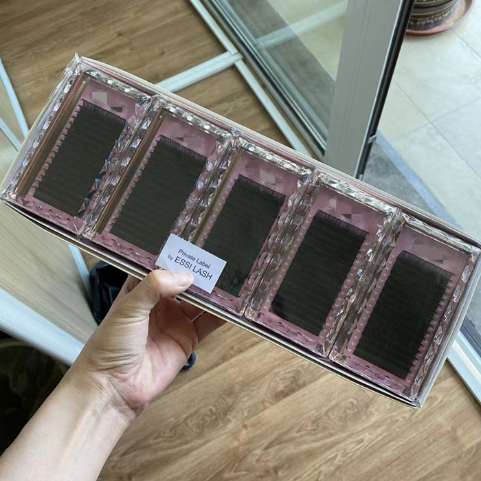 Professional Eyelash Extensions Supplier Customized Lash Trays with Diamond Lid
