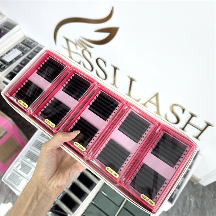 Private Label For W Shaped Eyelash Extensions Customized Lash Extension Tray Boxes