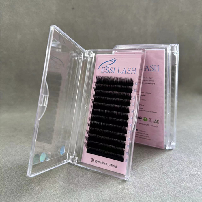 ESSI LASH Cashmere Matte Black L Curl Lashes Extensions Beat Quality PBT Fibers