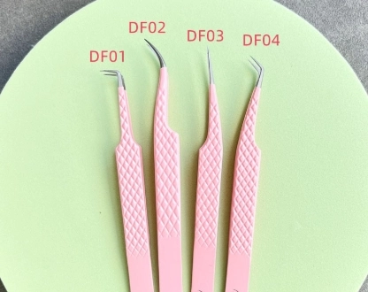Super Tweezers, Pink Tweezers, Eyelash Extensions Tweezers