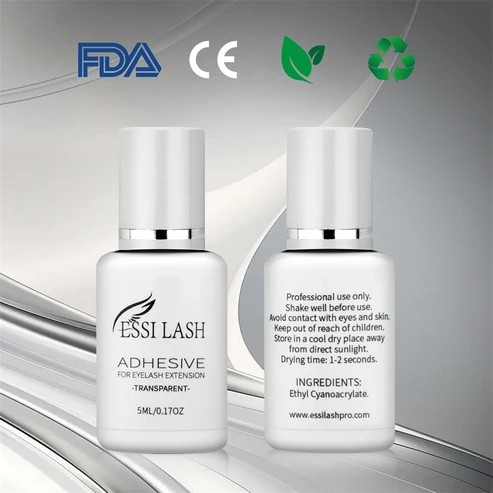 Transparent Glue, 1-2s drying Adhesive, Eyelash Extension Glue, ESSI LASH