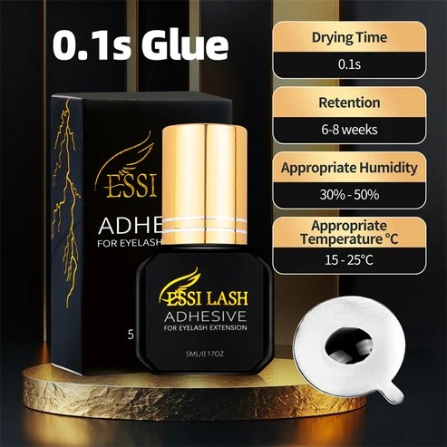 Gold+ 0.1s drying Glue, Eyelash Extension Glue, Lashes Adhesive, ESSI LASH