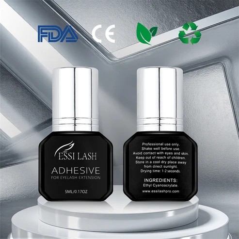 Silver+ 1-2s drying Glue, Eyelash Extension Glue, Lashes Adhesive, ESSI LASH