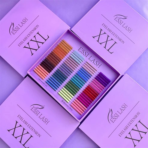 Colorful Lashes,Colored Lashes,Pink Lahes, Red Lashes, ESSI LASH