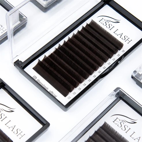 Brown Lashes,Medium Bwown Lashes, Dark Brown lahes, ESSI LASH