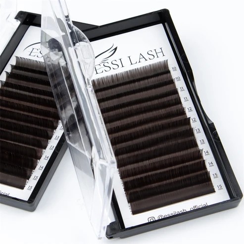 Brown Lashes,Medium Bwown Lashes, Dark Brown lahes, ESSI LASH